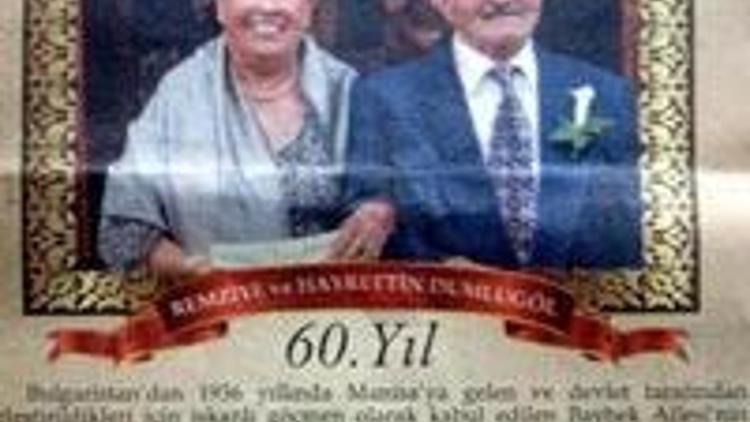 60 yıl sonra düğünlerini yaptılar