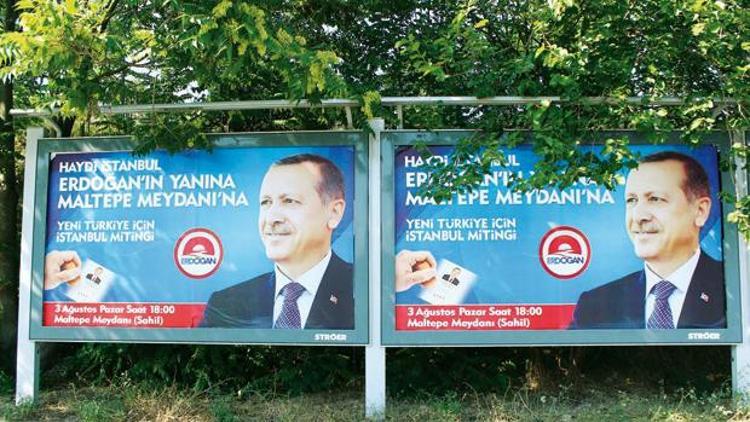 Her yer Erdoğan ilanı oldu