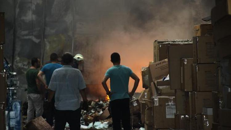 Ankarada korkutan fabrika yangını