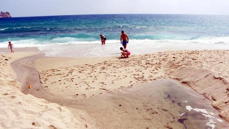 Alanya’daki mavi bayraklı plajda kurtçuk krizi çözüldü