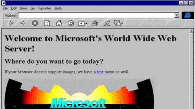 İşte Microsoftun ilk web sayfası
