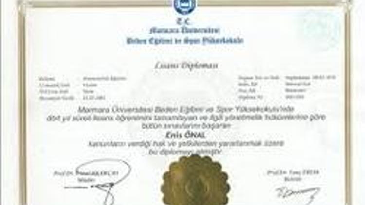 Para değil diploma