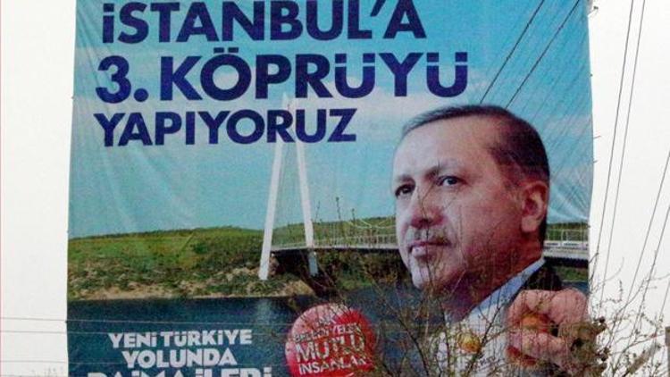 Şanlıurfa’Ya, İstanbul’daki 3. Köprü’nün reklam afişi