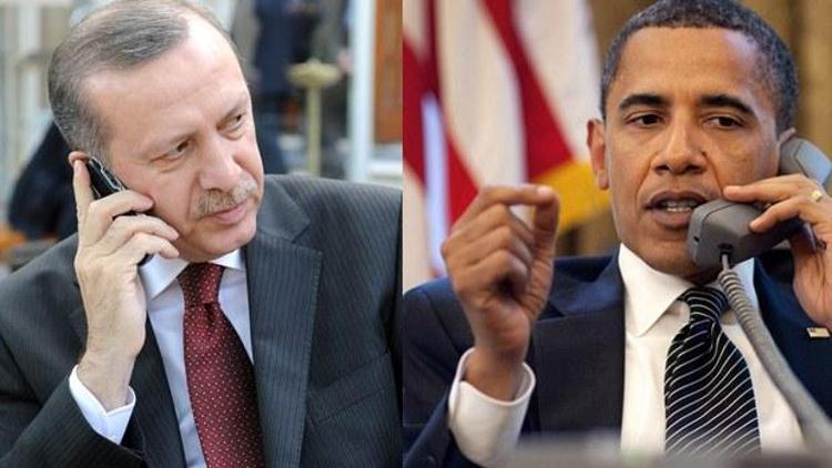 Erdoğan ve Obamadan 60 dakikalık telefon zirvesi
