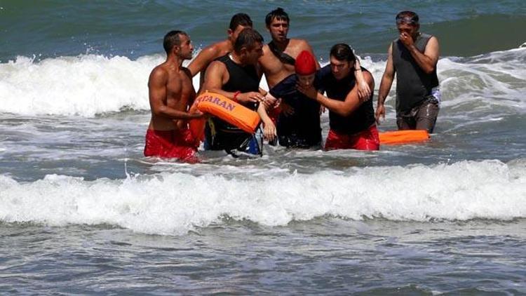 Samsunda 15 kişi boğulma tehlikesi geçirdi