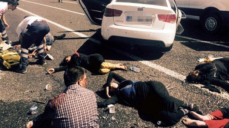 Erzurumda trafik kazası: 11 yaralı