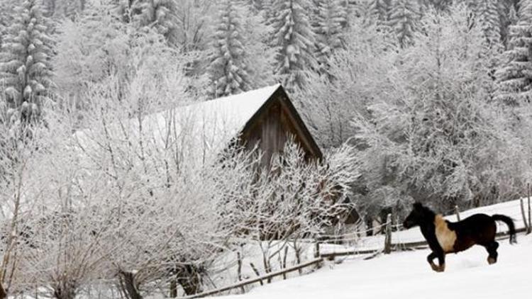 Bosna Hersekte kar yağışı
