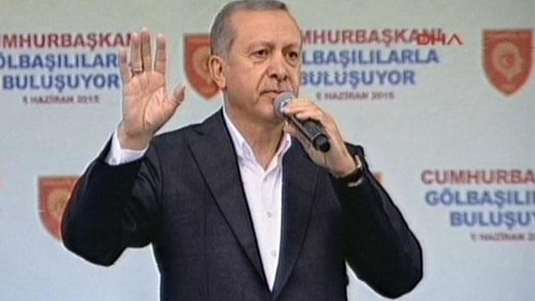Cumhurbaşkanı Erdoğan, Gölbaşında konuştu: Şimdi de elinde saz olanlara inanmayın