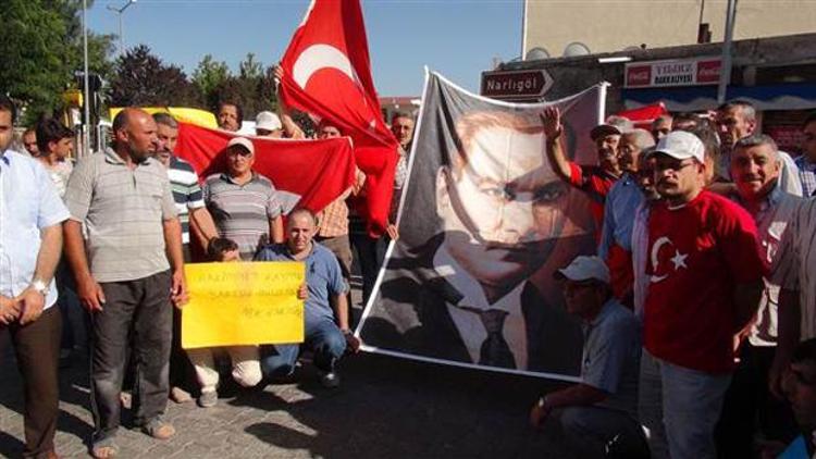 Nevşehirde polis protestosu