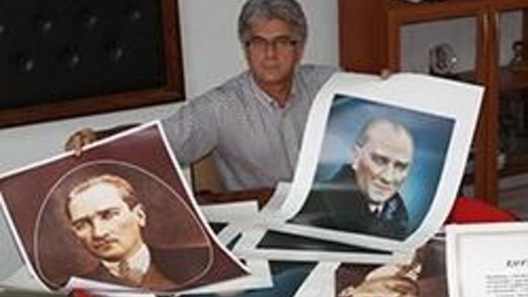 Atatürk posterleri çöpten çıktı