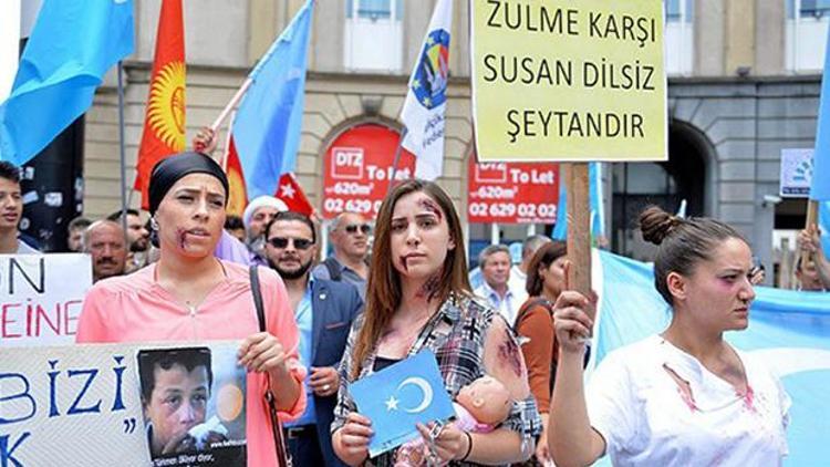 Çin hükümeti Belçikada protesto edildi