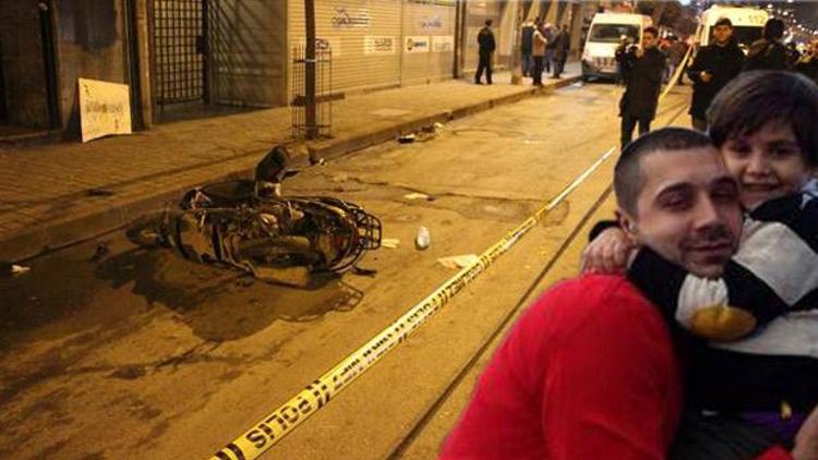 Beyoğlunda otomobil motosiklete çarpıp kaçtı: 1 ölü