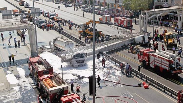 İstanbul’a kamyon çarptı