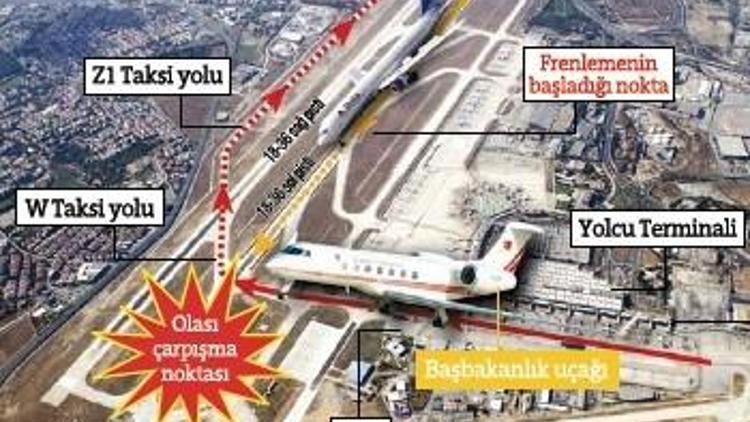 Başbakanlık uçağı yolcu uçağıyla çarpışıyordu