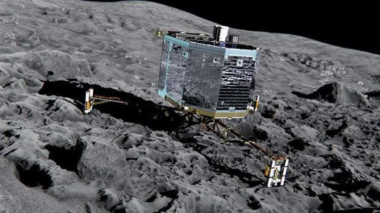 Philae uzay aracından gelen ilk fotoğraflar