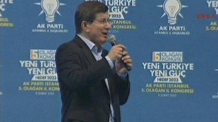 Davutoğlu AK Parti İstanbul kongresinde konuştu