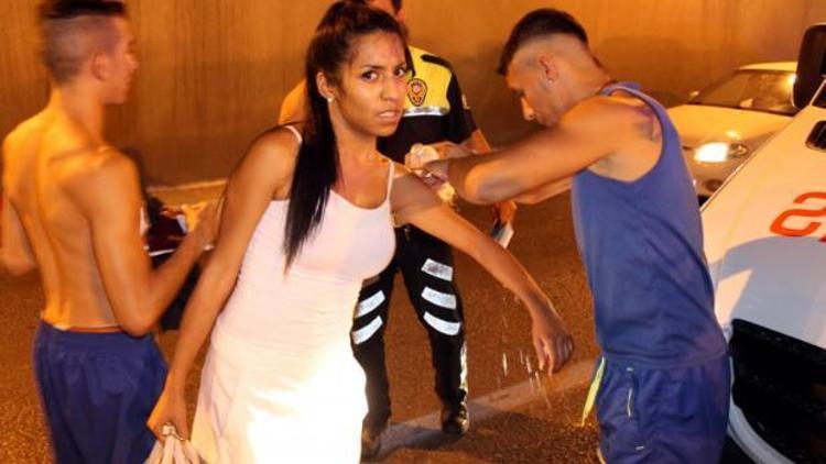 Kolombiyalı dansçılar tehlike atlattı