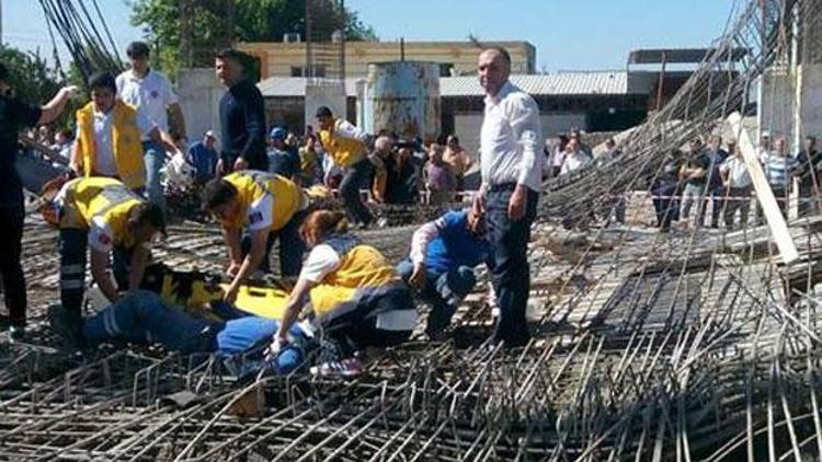 Kahramanmaraş’ta inşaat çöktü: 9 işçi yaralı