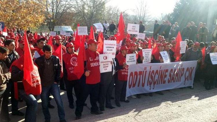 ODTÜ işçileri greve gidiyor