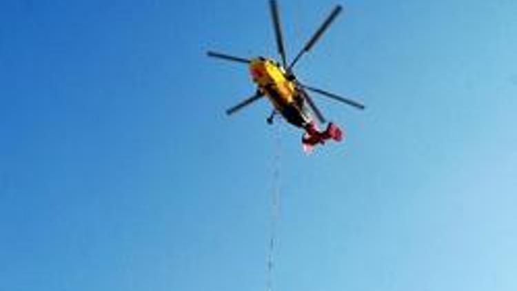 Muğlada yangın helikopteri düştü: 5 ölü