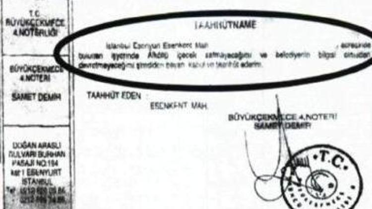 İçki satmayacağım taahhüdü iddiası