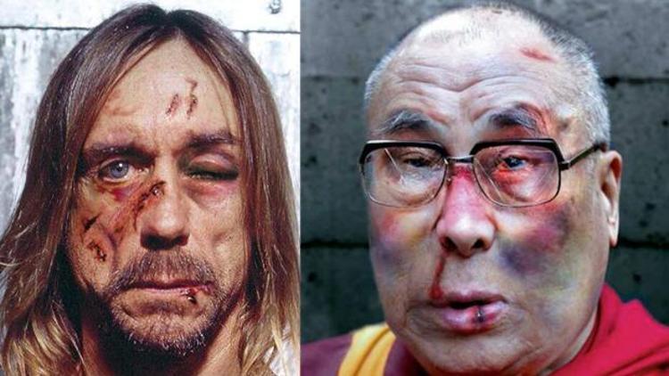 Iggy Pop ve Dalai Lamayı dövdüler