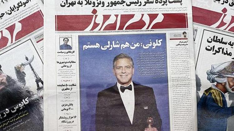 Clooneynin desteği İranda gazete kapattırdı