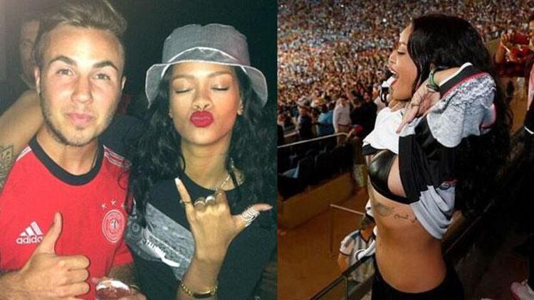 Rihannanın gol sevinci olay yarattı
