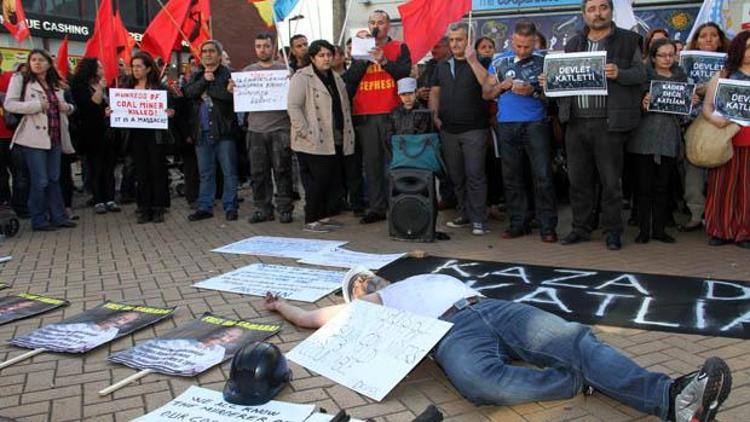 Londra’da Soma protestosu