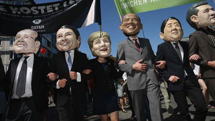 Münihte G7 protestosu