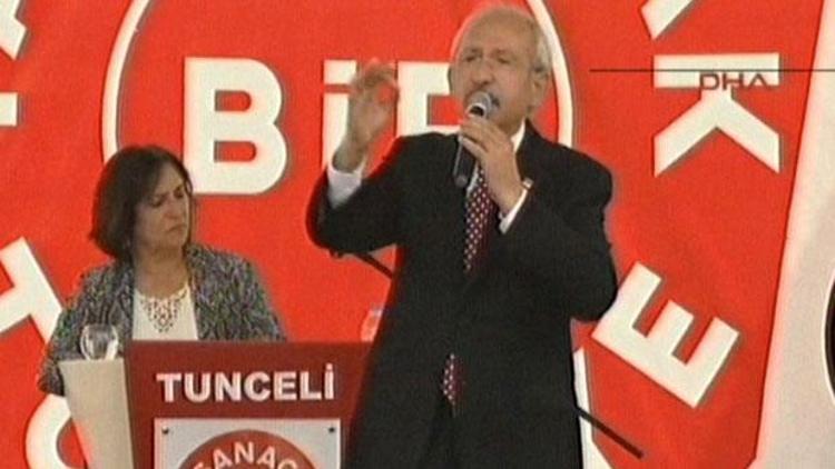 Kılıçdaroğlu Tuncelide konuştu