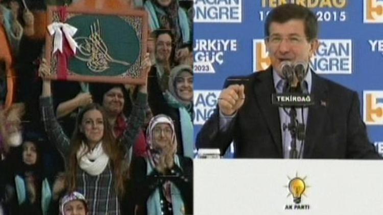 Davutoğlu Tekirdağda konuştu