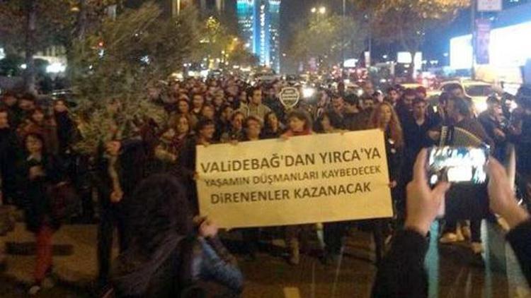 İstanbulda zeytin dallı protesto
