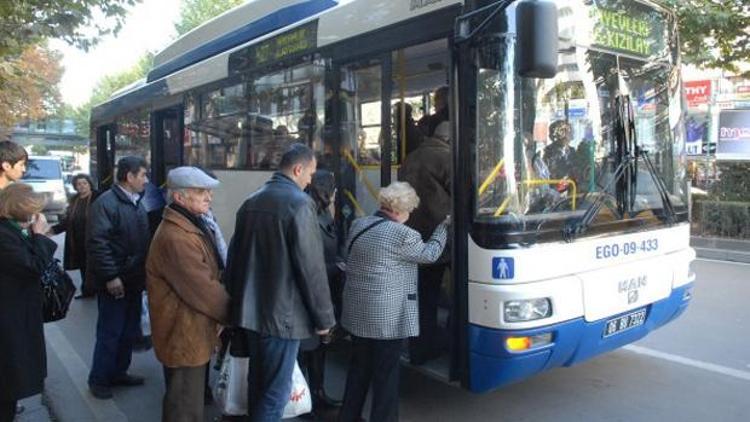 Ankarada otobüs keşmekeşi