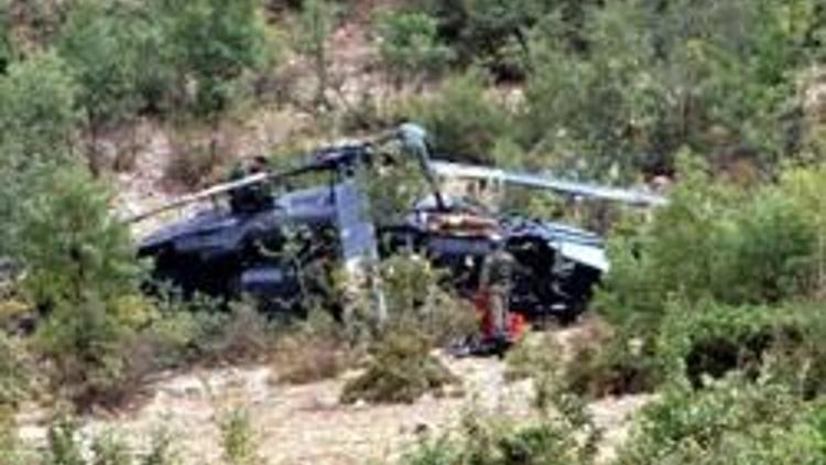 Licede askeri helikopter düştü: 1 şehit, 7 yaralı