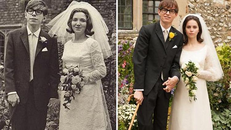 Hawking hayatını anlatan filmin galasına ilk eşi ile birlikte katıldı