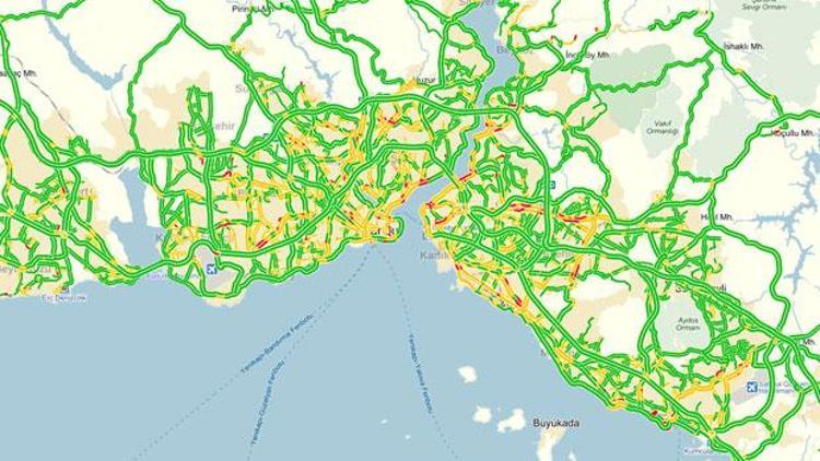 İstanbul trafiğine bayram geldi