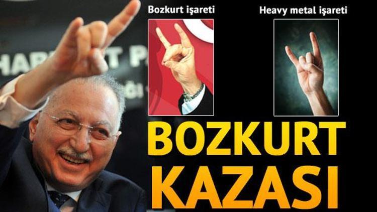 Ekmeleddin İhsanoğlundan heavy metal işaretine benzeyen bozkurt işareti