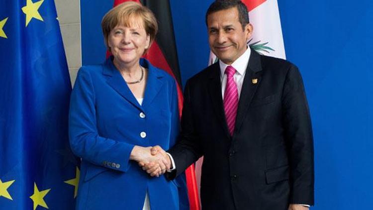 Merkel, Peru Devlet Başkanı Humala ile görüştü