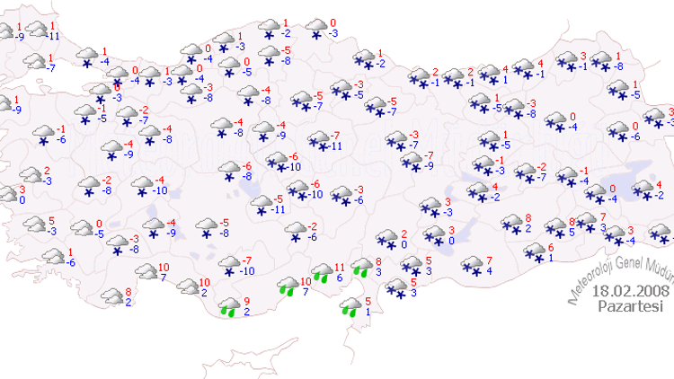 5 günlük hava tahmini