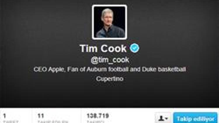 Apple CEOsu Tim Cook da Twittera katıldı