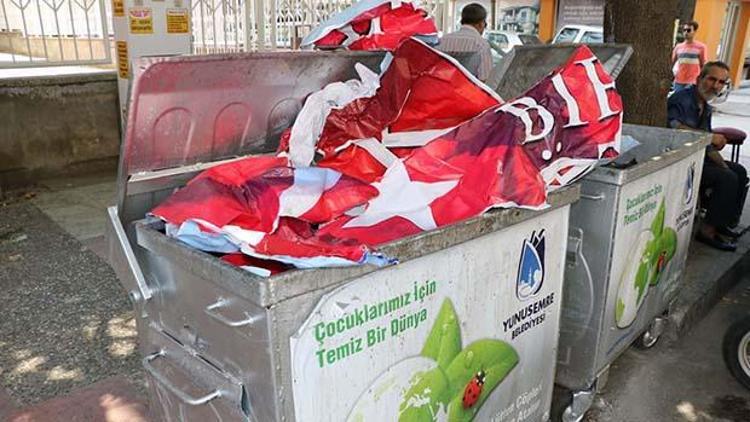 Manisa’da MHP ile Ak Parti arasında bayraklı afiş krizi