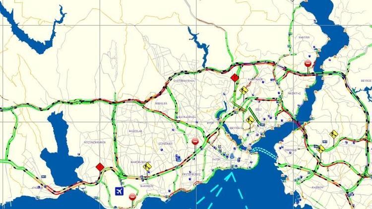 İstanbulda trafik felç