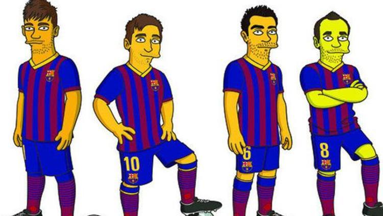 Barcelona da Simpsonlara girdi