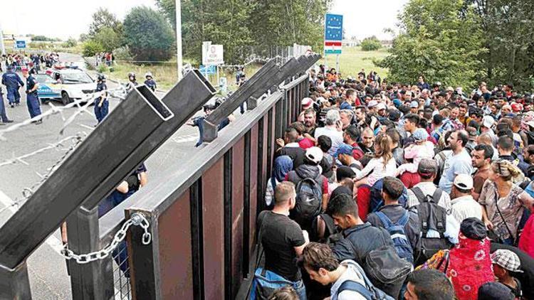 Macaristan sınırı kapattı gözaltılara başladı