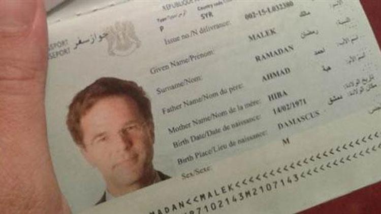 Hollanda Başbakanı Ruttenin fotoğrafıyla sahte Suriye pasaportu çıkarttı