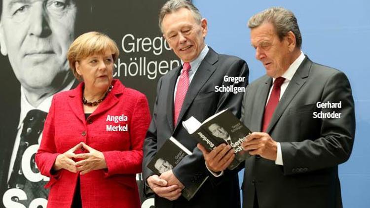 Schröder’in kitabını Merkel tanıttı
