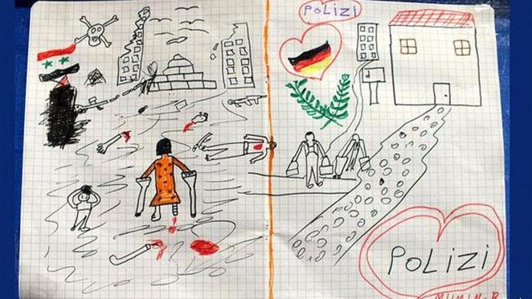 Almanya Suriyeli çocuğun resmini konuşuyor