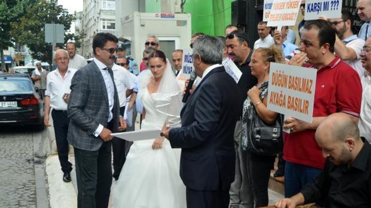 Düğün salonu işletmecilerinden telif hakkı protestosu