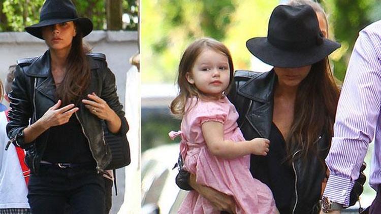Victoria Beckham ile kızı Harperın manikür saati